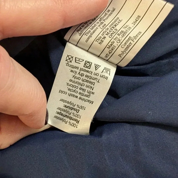 J. Crew Quilted Navy Vest, Size XS - Picture 7 of 7